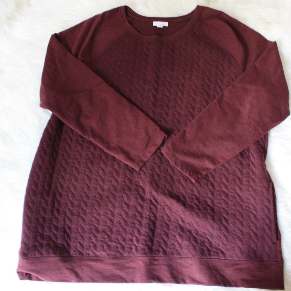 boat-neck solid cotton pullover comfy swea…